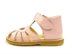 Angulus rosa sandal med hjerte, glitter og lak
